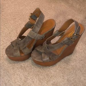 Size 7.5 wedge heels